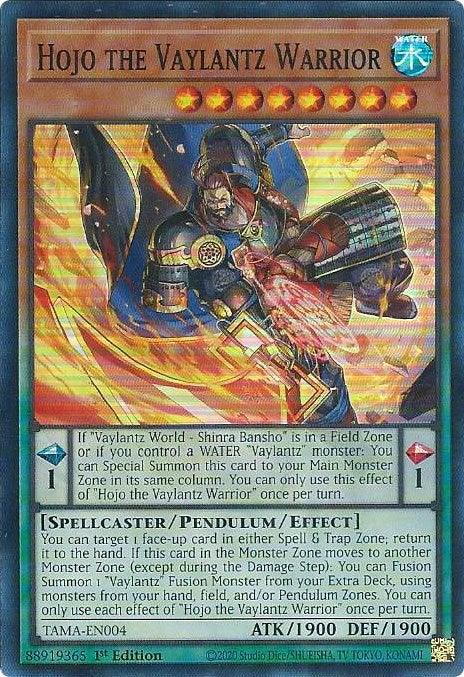 Hojo the Vaylantz Warrior [TAMA-EN004] Super Rare (ONLINE ORDER ONLY)
