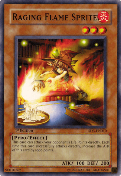 Raging Flame Sprite [SD3-EN010] Common (ONLINE ORDER ONLY)