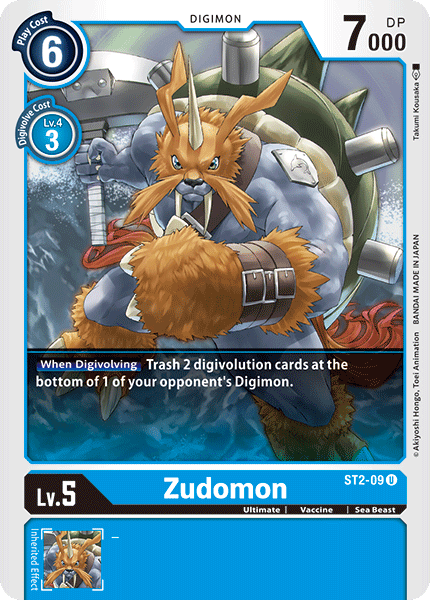 Zudomon [ST2-09] [Starter Deck: Cocytus Blue] (ONLINE ORDER ONLY)