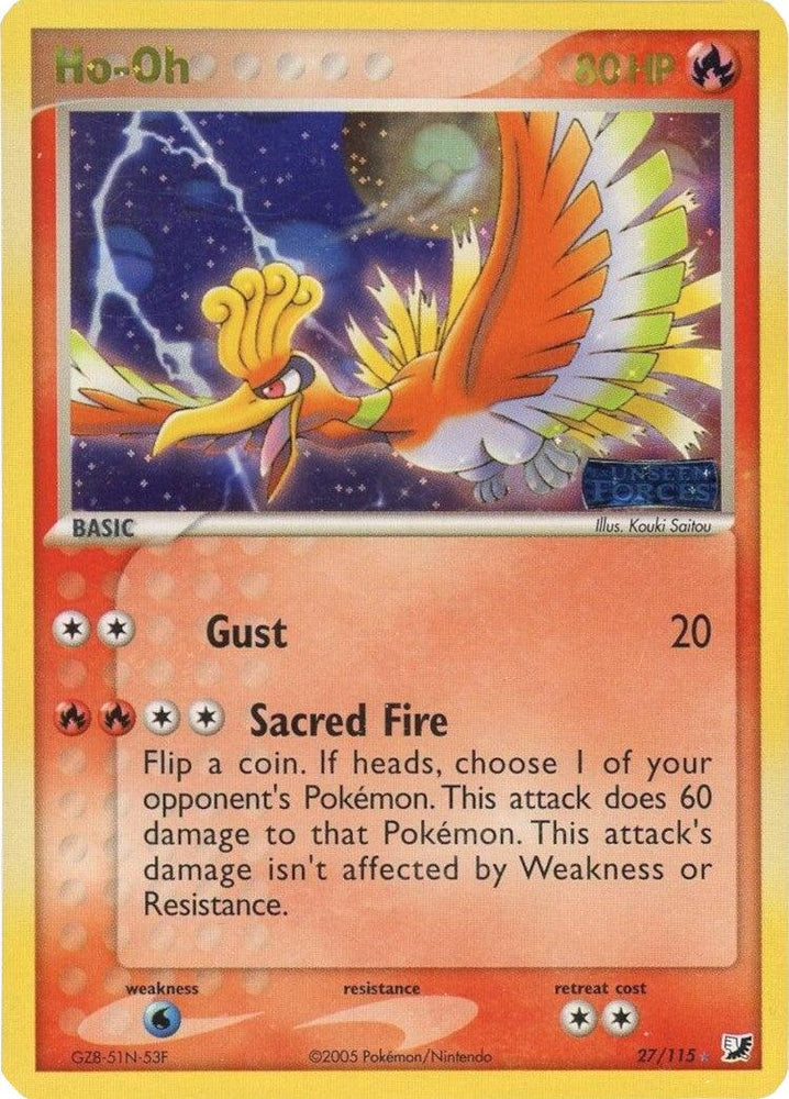 Ho-Oh (27/115) (Stamped) [EX: Unseen Forces] (Online Only)