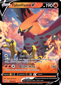 Talonflame V (029/185) [Sword & Shield: Vivid Voltage] (Online Only)