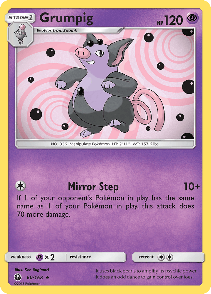 Grumpig (60/168) [Sun & Moon: Celestial Storm] (Online Only)