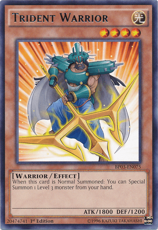 Trident Warrior [BP03-EN075] Rare (ONLINE ORDER ONLY)