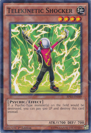 Telekinetic Shocker [BP03-EN048] Shatterfoil Rare (ONLINE ORDER ONLY)