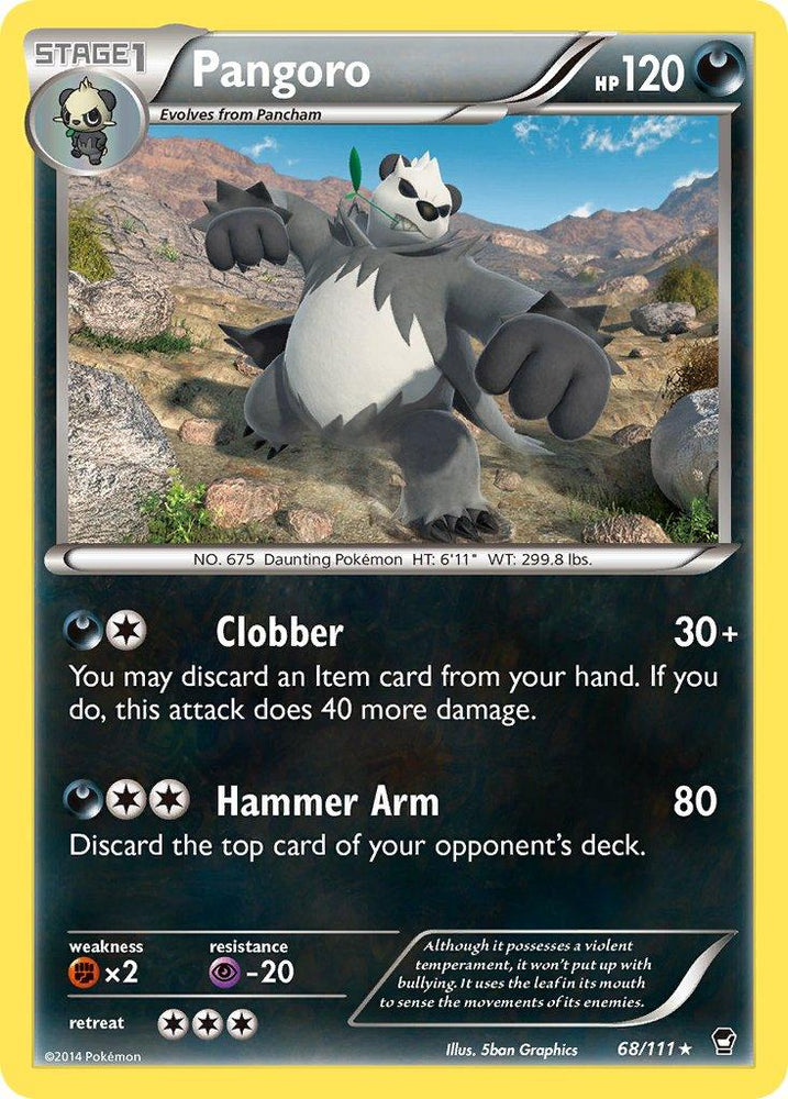 Pangoro (68/111) (Theme Deck Exclusive) [XY: Furious Fists] (Online Only)