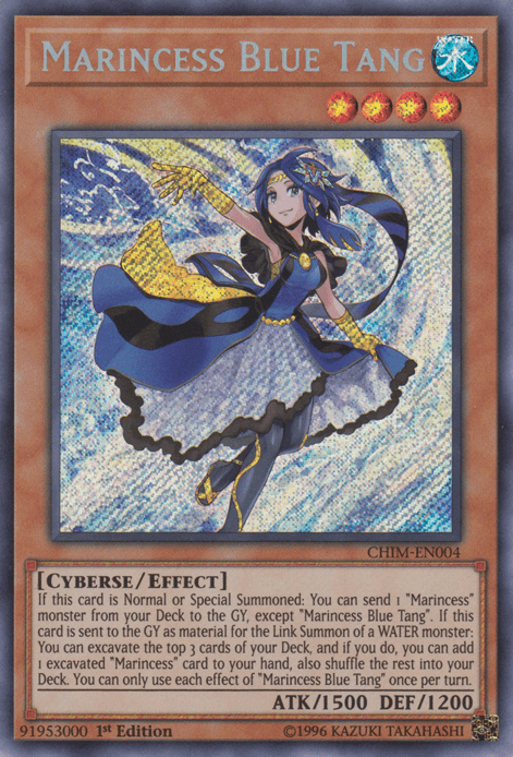 Marincess Blue Tang [CHIM-EN004] Secret Rare (ONLINE ORDER ONLY)