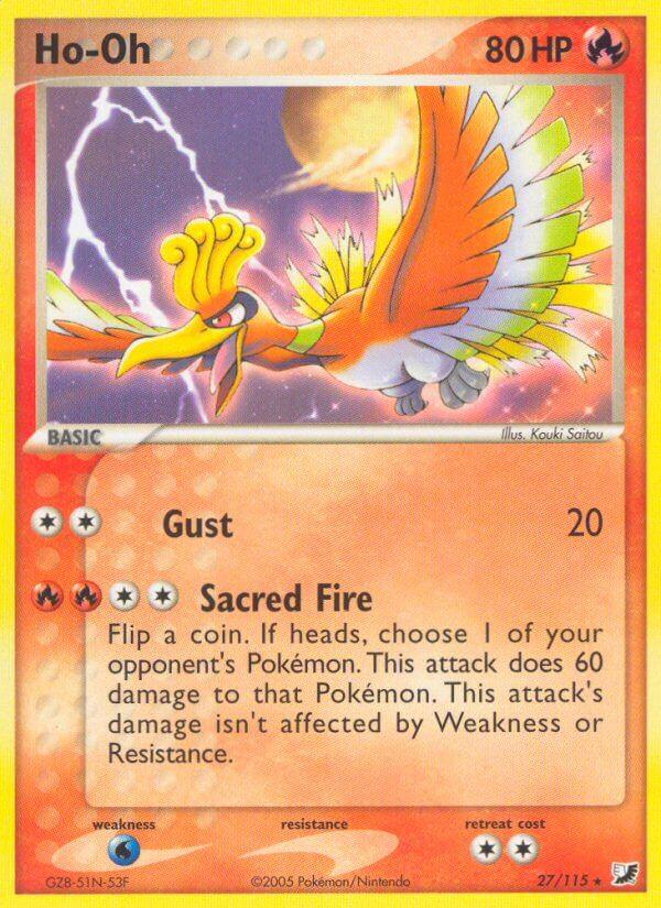 Ho Oh(27/115) (Cosmos Holo) (Theme Deck Exclusive) [EX: Unseen Forces] (Online Only)