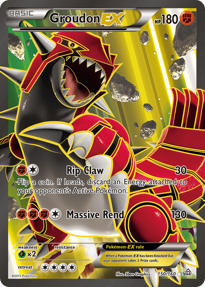 Groudon EX (150/160) [XY: Primal Clash] (Online Only)