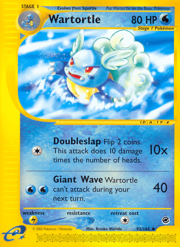 Wartortle (92/165) [Expedition: Base Set] (Online Only)