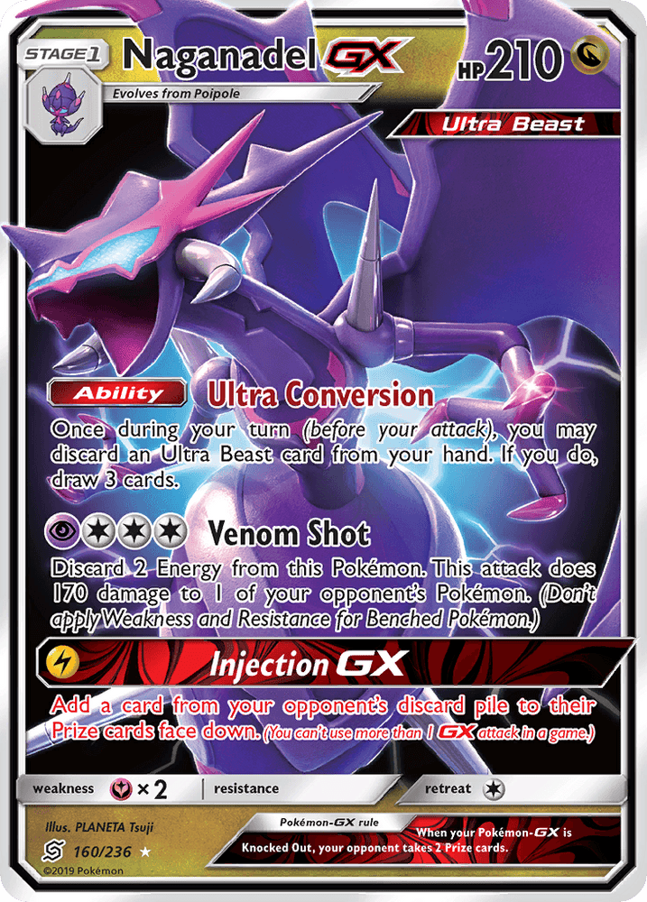 Naganadel GX (160/236) [Sun & Moon: Unified Minds] (Online Only)