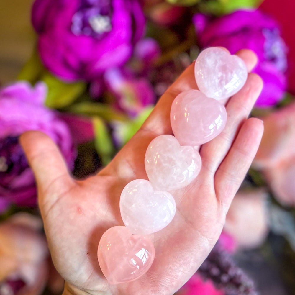 3 cm Rose Quartz Hearts for Valentines Day Gifts (ONLINE ORDER ONLY)