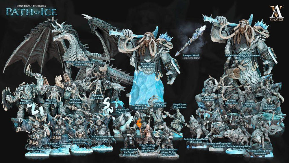 3D Printed Archvillain Games Apalumi Frostburn Horrors - Path of Ice 28 32mm D&D (Online Only)
