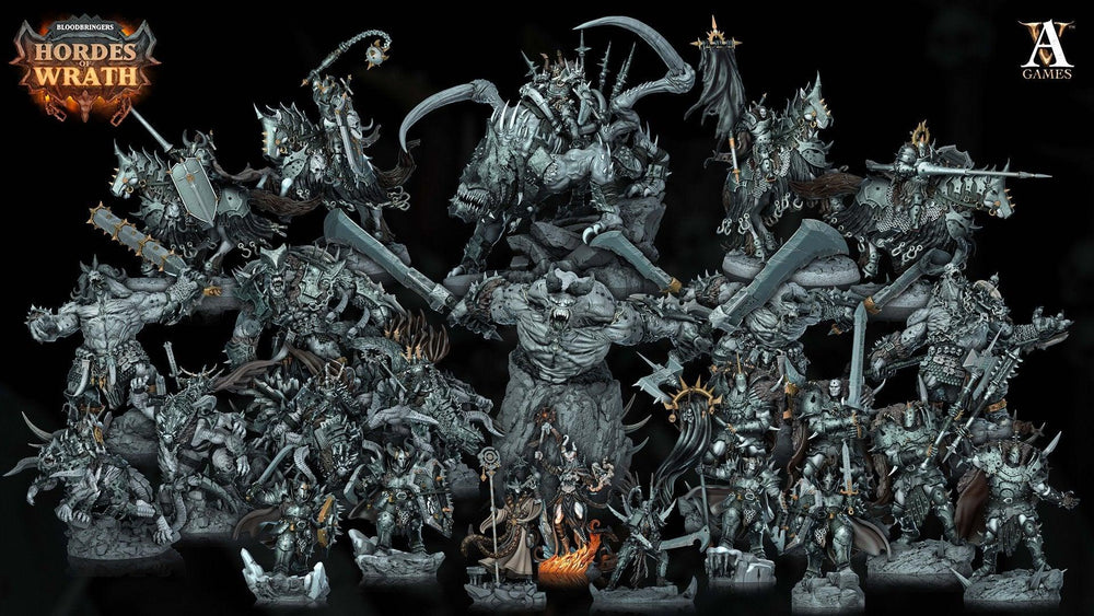 3D Printed Archvillain Games Bloodbringers - Hordes of Wrath Harbinger of Gorkal 28 32mm D&D (Online Only)