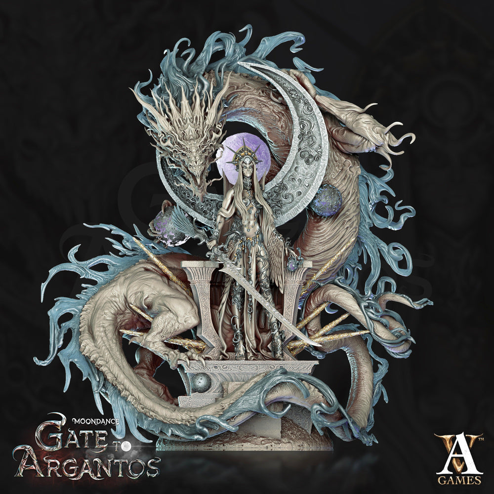 3D Printed Archvillain Games Celadren Lady of the Moon Moondance - Gate to Argantos 28 32mm D&D (Online Only)