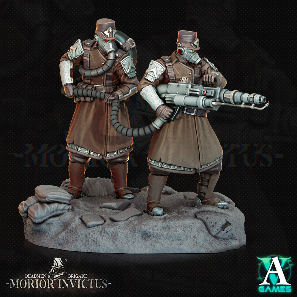 3D Printed Archvillain Games Deadmen Brigade - Morior Invictus Morior Heavy Infantry 28 32mm D&D (Online Only)
