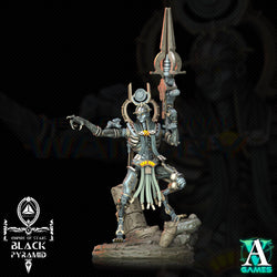3D Printed Archvillain Games Empire of Stars - Black Pyramid Keteph Ankhesh 28 32mm D&D (Online Only)