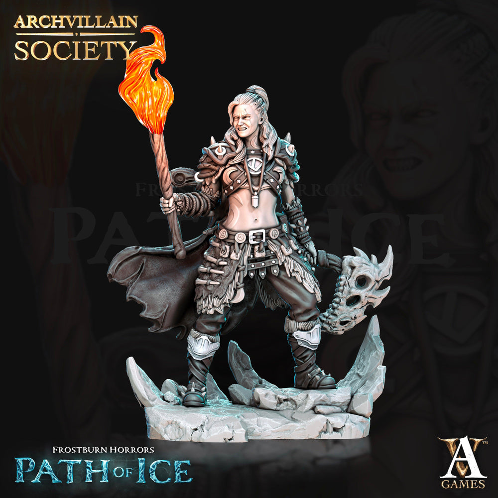3D Printed Archvillain Games Felga Frostheart - Grave Cleric Society Vol. XVIII 28 32mm D&D (Online Only)