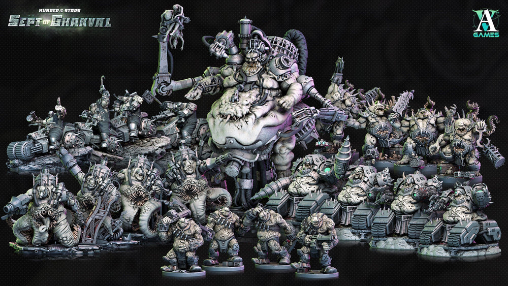 3D Printed Archvillain Games Ghakval Evermaws Hunger of the Stars 28 32mm D&D (Online Only)