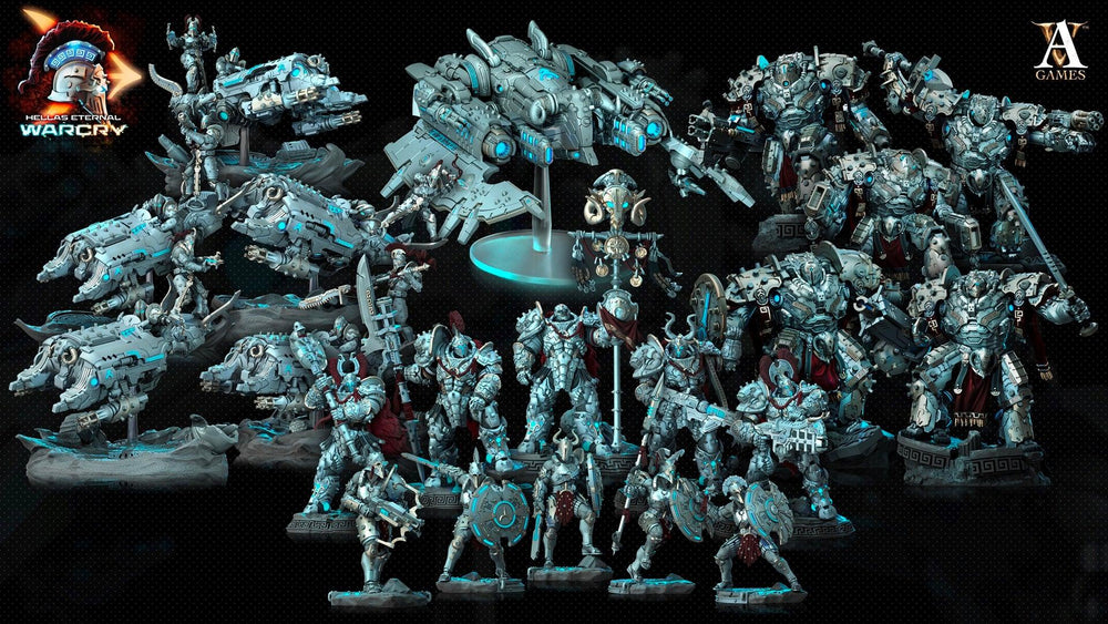 3D Printed Archvillain Games Hellas Eternal - Warcry Krateos 28 32mm D&D (Online Only)