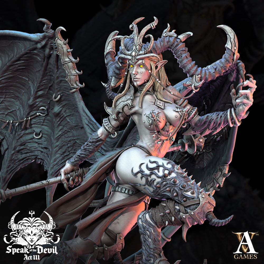 3D Printed Archvillain Games Illyra'Vash The First Harlot Speak of the Devil Vol. III 28 32mm D&D (Online Only)