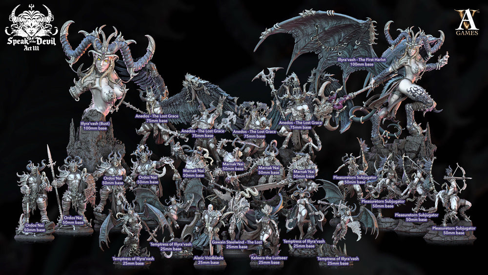 3D Printed Archvillain Games Anedos - The Lost Grace Speak of the Devil Vol. III 28 32mm (Online Only)
