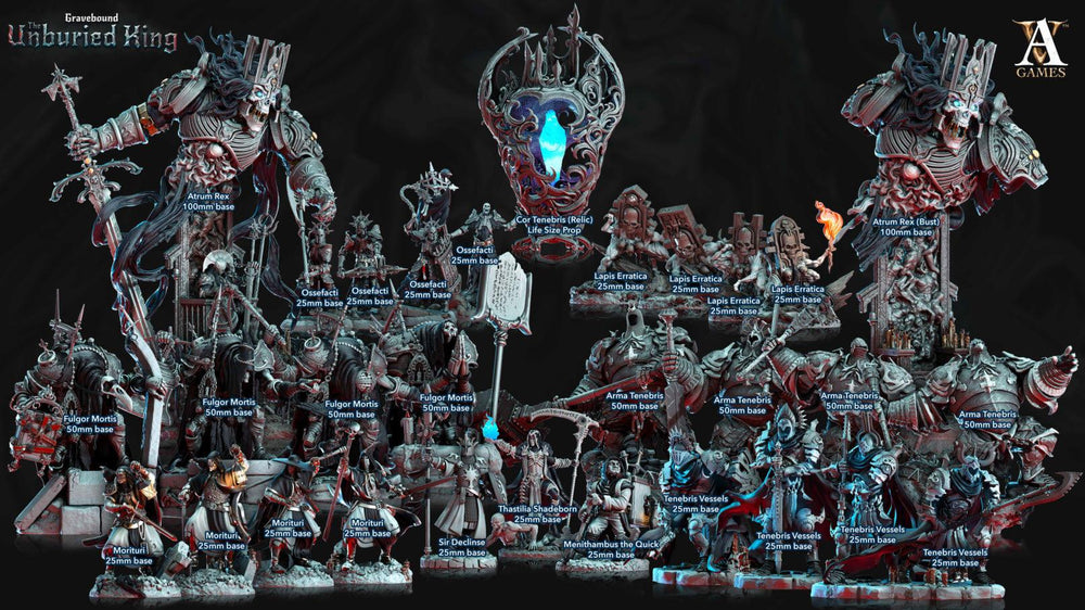 3D Printed Archvillain Games Lapis Erratica - Gravebound The Unburied King 28 32mm D&D (Online Only)