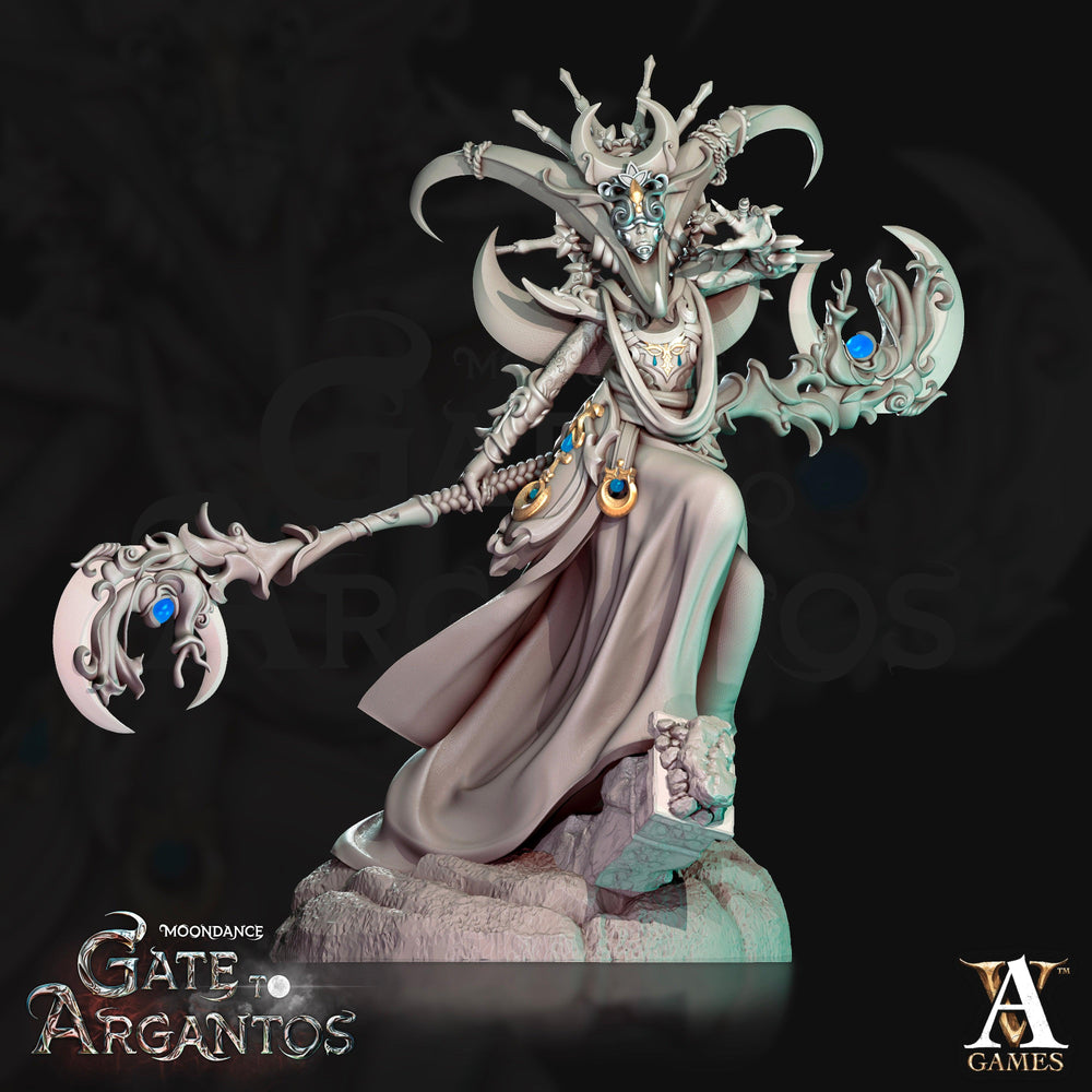 3D Printed Archvillain Games Mages of the Crescent Moondance - Gate to Argantos 28 32mm D&D (Online Only)