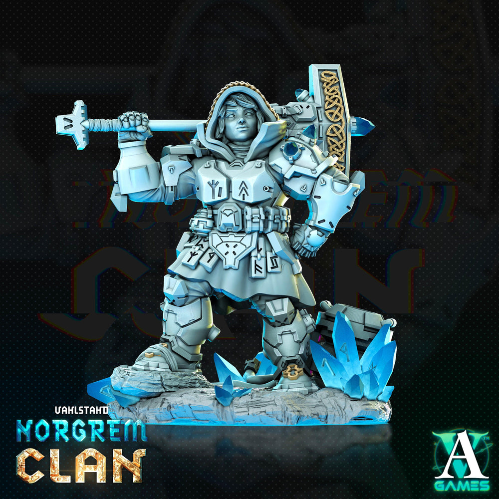 3D Printed Archvillain Games Norgrem Gemsourcers Vahlstahd - Norgrem Clan 28 32mm D&D (Online Only)