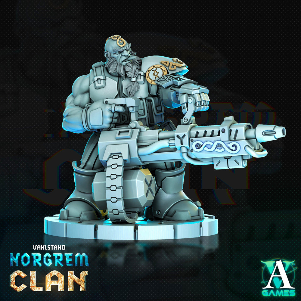 3D Printed Archvillain Games Norgrem Raiders Vahlstahd - Norgrem Clan 28 32mm D&D (Online Only)
