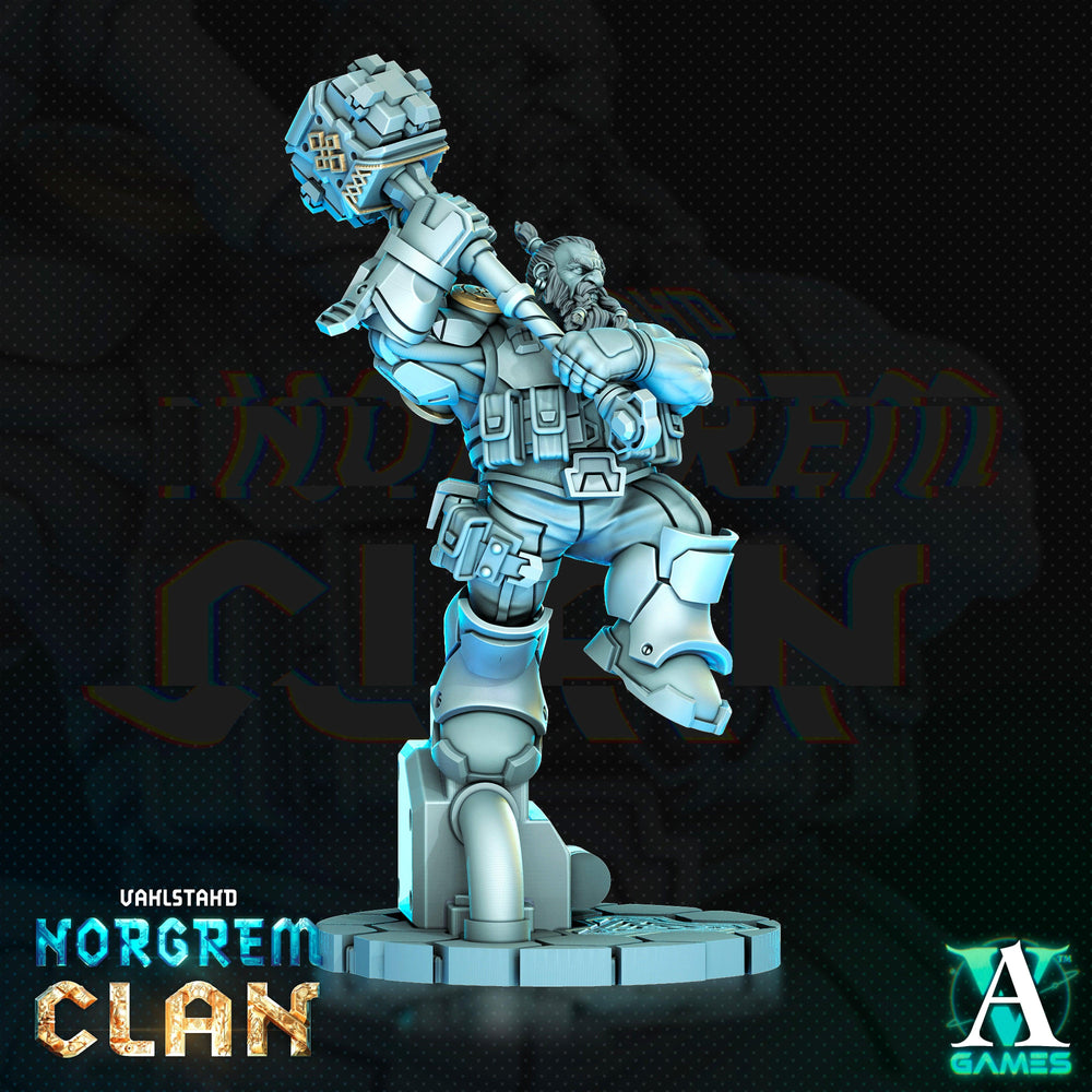 3D Printed Archvillain Games Norgrem Raiders Vahlstahd - Norgrem Clan 28 32mm D&D (Online Only)