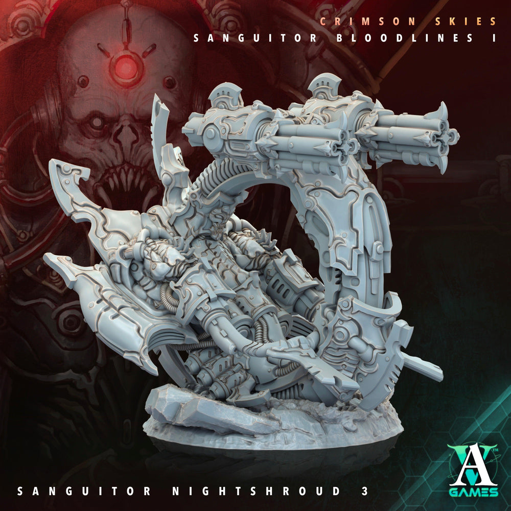 3D Printed Archvillain Games Sanguitor Nightshrouds Crimson Skies - Sanguitor Bloodlines Bloodright - Anathema 28 32mm D&D (Online Only)
