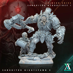 3D Printed Archvillain Games Sanguitor Nightspawn Crimson Skies - Sanguitor Bloodlines Bloodright - Anathema 28 32mm D&D (Online Only)