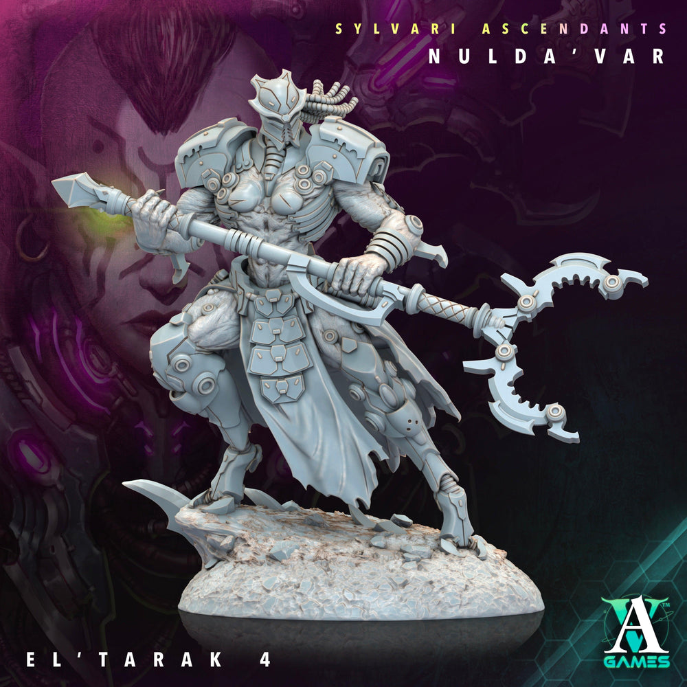 3D Printed Archvillain Games Sylvari Ascendants - Nulda Var El Tarak 28 32mm D&D (Online Only)