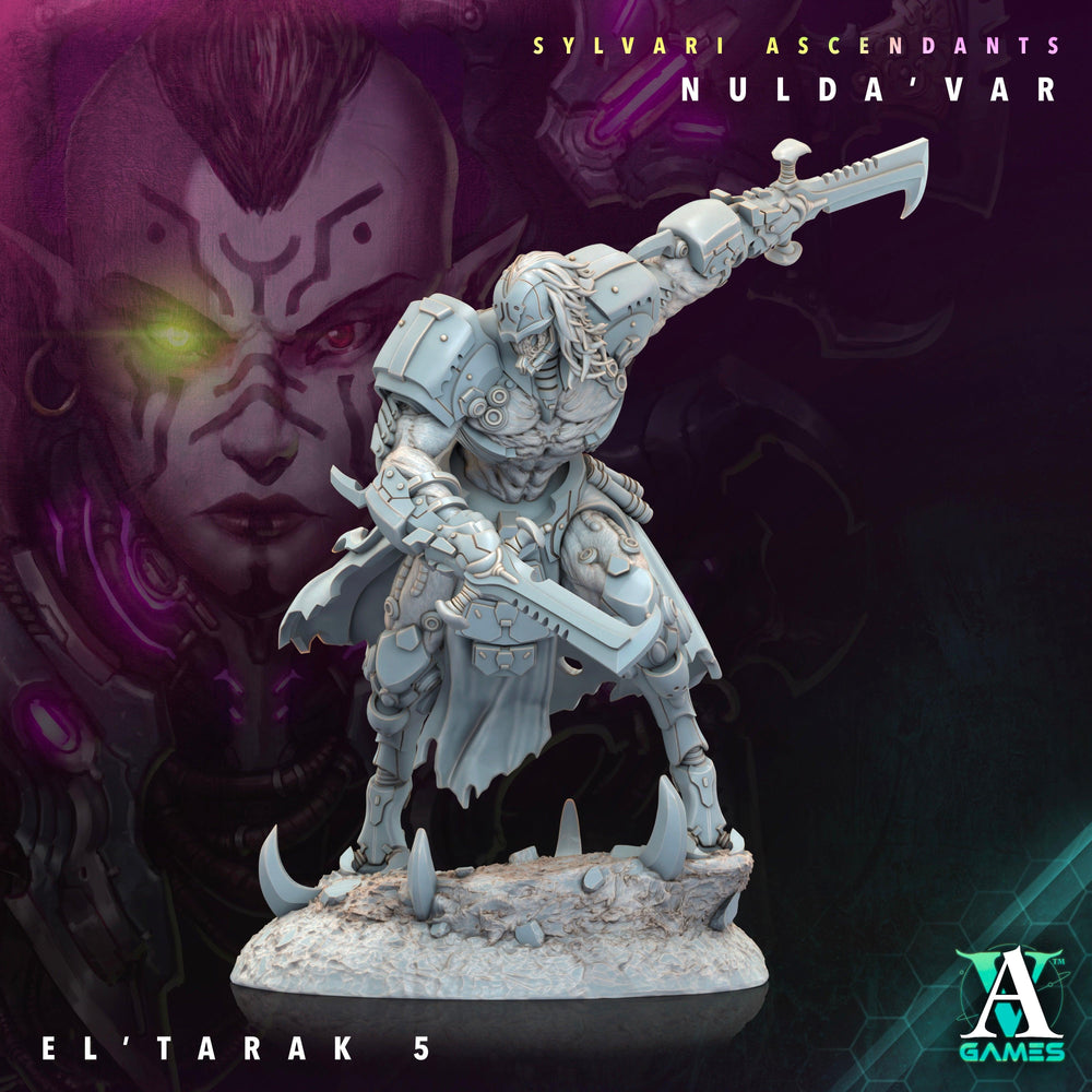 3D Printed Archvillain Games Sylvari Ascendants - Nulda Var El Tarak 28 32mm D&D (Online Only)