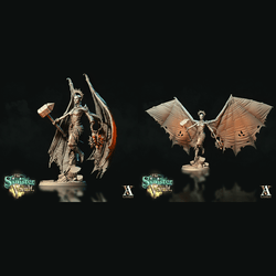 3D Printed Archvillain Games Zadkiel the Fallen The Sinister Vault 28 32mm D&D (Online Only)
