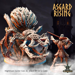 3D Printed Asgard Nightmare Spider Version 2 28 32 mm Wargaming DnD (Online Only)