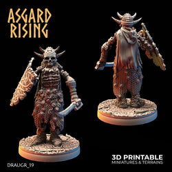 3D Printed Asgard Rising Draugr Barrow Guards Modular Set C 28 32 mm Wargaming DnD (Online Only)