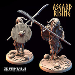 3D Printed Asgard Rising Draugr - Undead Skeleton Infantry Set 28mm - 32mm (Online Only)