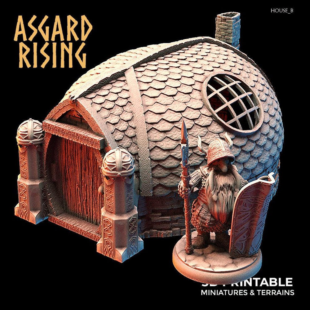 3D Printed Asgard Rising Dwarven Kingdom Houses Industrial Architecture 28mm - 32mm (Online Only)