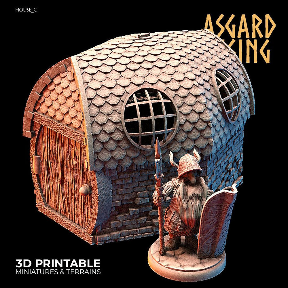 3D Printed Asgard Rising Dwarven Kingdom Houses Industrial Architecture 28mm - 32mm (Online Only)
