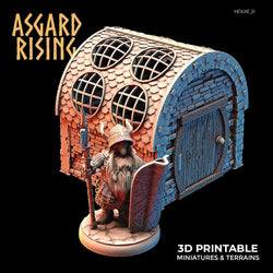 3D Printed Asgard Rising Dwarven Kingdom Houses Industrial Architecture 28mm - 32mm (Online Only)