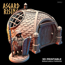 3D Printed Asgard Rising Dwarven Kingdom Houses Industrial Architecture 28mm - 32mm (Online Only)