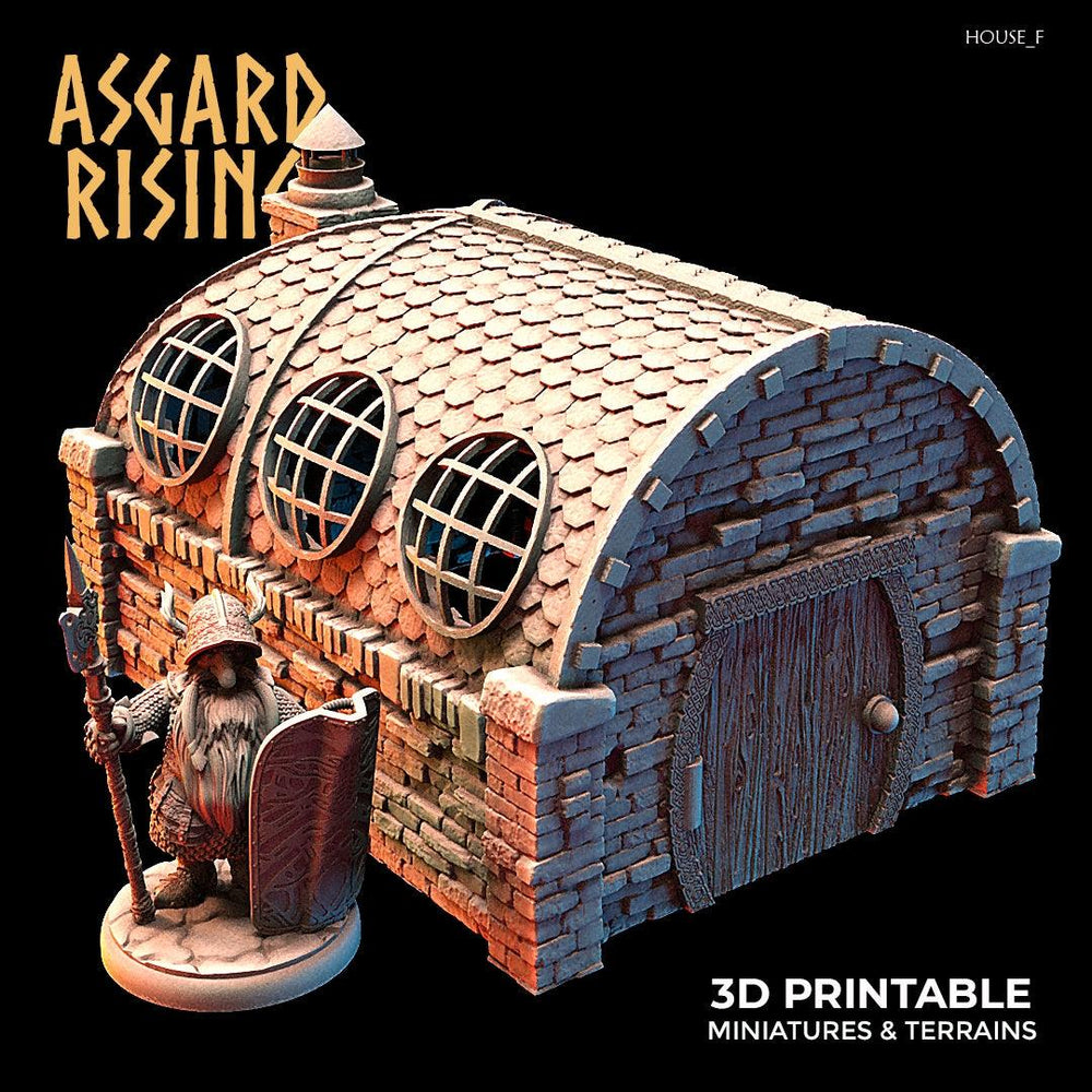 3D Printed Asgard Rising Dwarven Kingdom Houses Industrial Architecture 28mm - 32mm (Online Only)