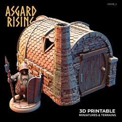 3D Printed Asgard Rising Dwarven Kingdom Houses Industrial Architecture 28mm - 32mm (Online Only)