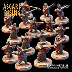3D Printed Asgard Rising Dwarves Ranged Weapons Set 28mm - 32mm (Online Only)