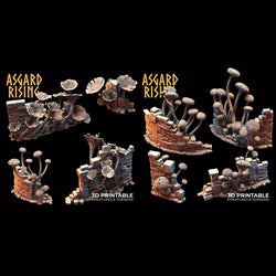3D Printed Asgard Rising Fungi Ruins 28 32 mm Wargaming DnD (Online Only)