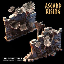 3D Printed Asgard Rising Fungi Ruins 28 32 mm Wargaming DnD (Online Only)