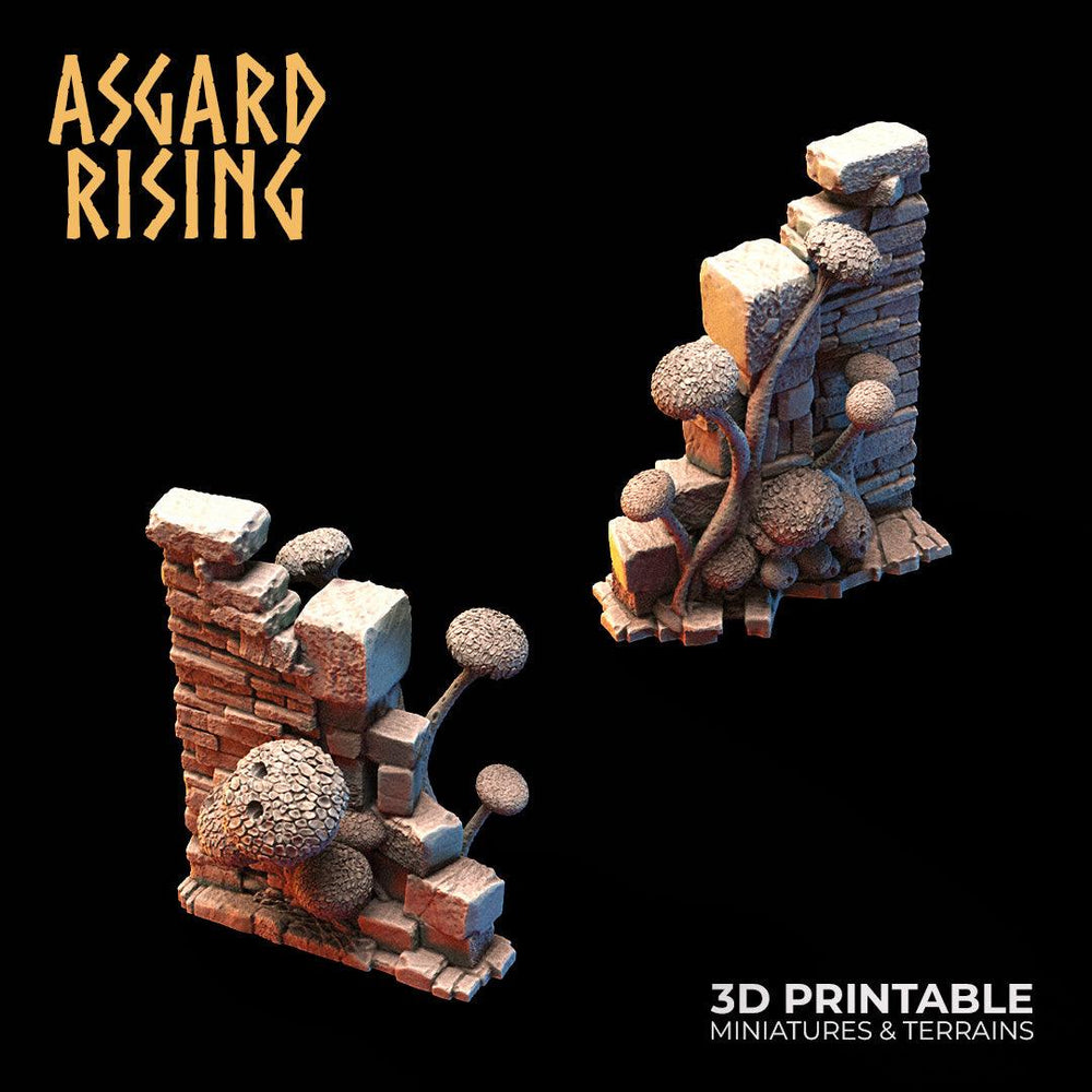 3D Printed Asgard Rising Fungi Ruins 28 32 mm Wargaming DnD (Online Only)