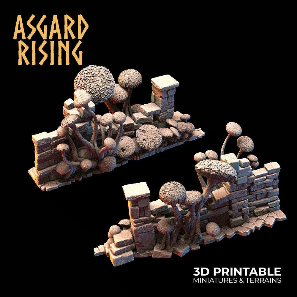 3D Printed Asgard Rising Fungi Ruins 28 32 mm Wargaming DnD (Online Only)