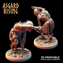 3D Printed Asgard Rising Ghouls Undead Set Round or Square Base 28mm - 32mm (Online Only)